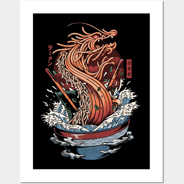 Ramen Dragon Wall Art by Ilustrata